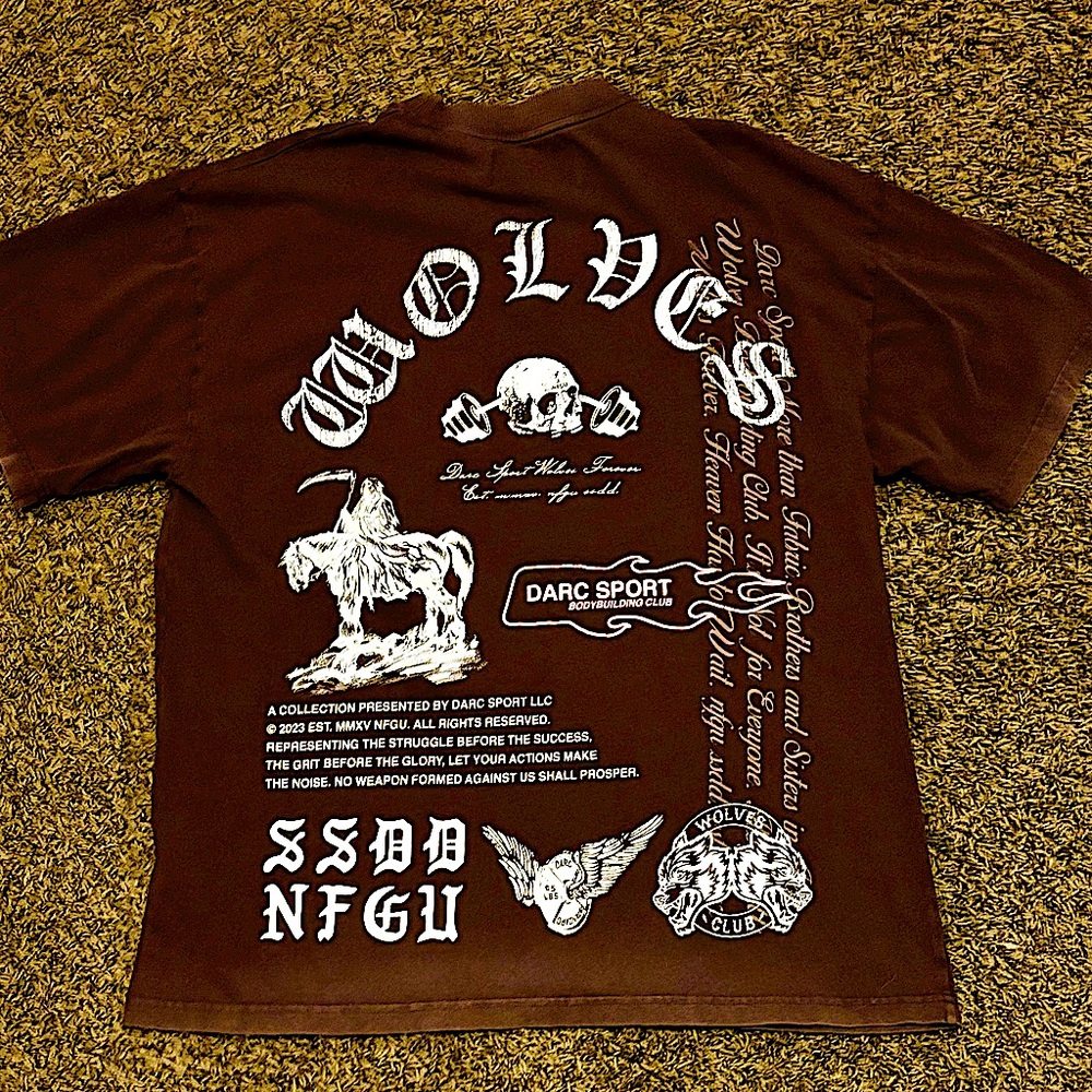 DarcSport Barbell Burgundy Tee